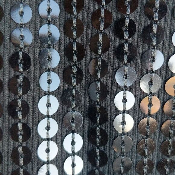 Romeo and Juliet Couture Black Sequin Tank Top - Picture 11 of 11